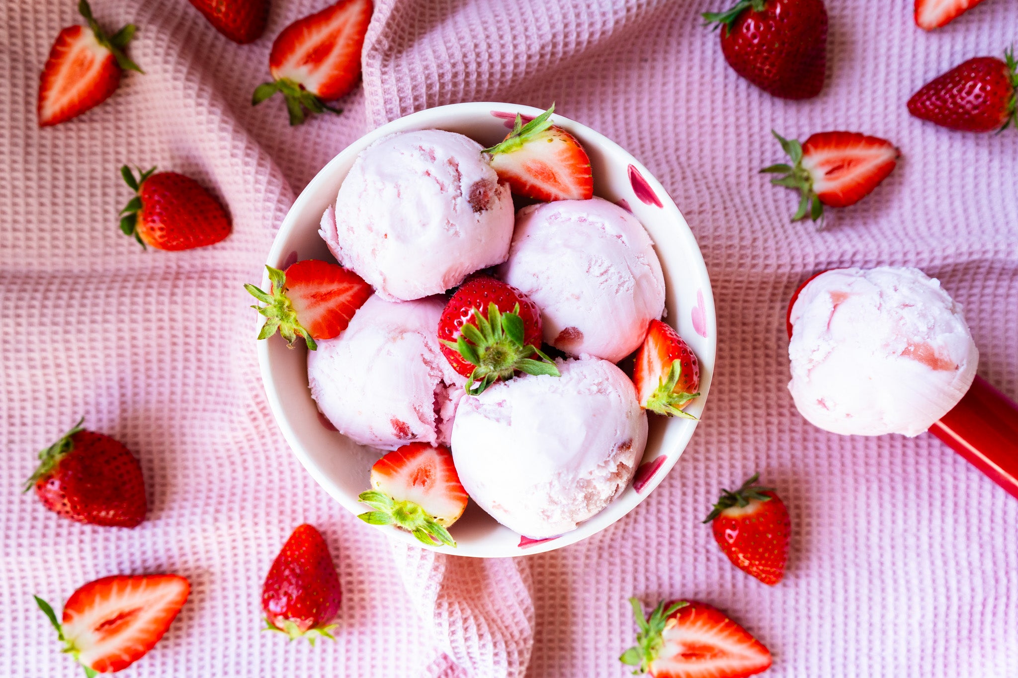 Succulent Strawberry ice cream
